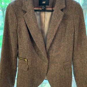 Tweed blazer jacket
